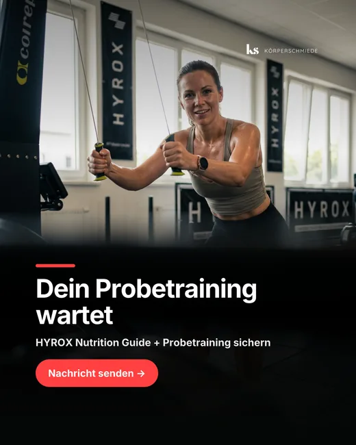 Meta-Anzeige der Körperschmiede Schweinfurt für ein Probetraining